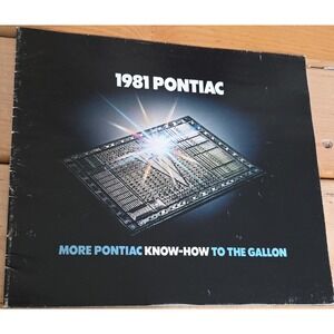 1981 Pontiac Sales Brochure Catalog Grand Prix LeMans Catalina Firebird Vintage